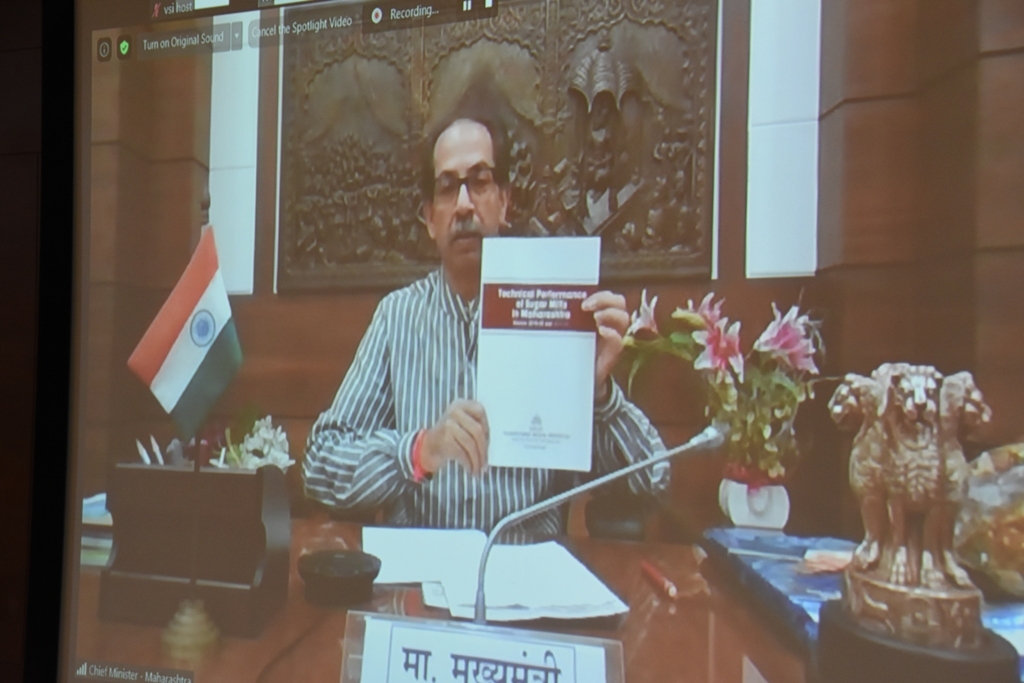 *वसंतदादा शुगर इन्स्टिट्यूट ची केंद्रे देशभर निर्माण व्हावीत, ---मुख्यमंत्री उद्धव ठाकरे*.