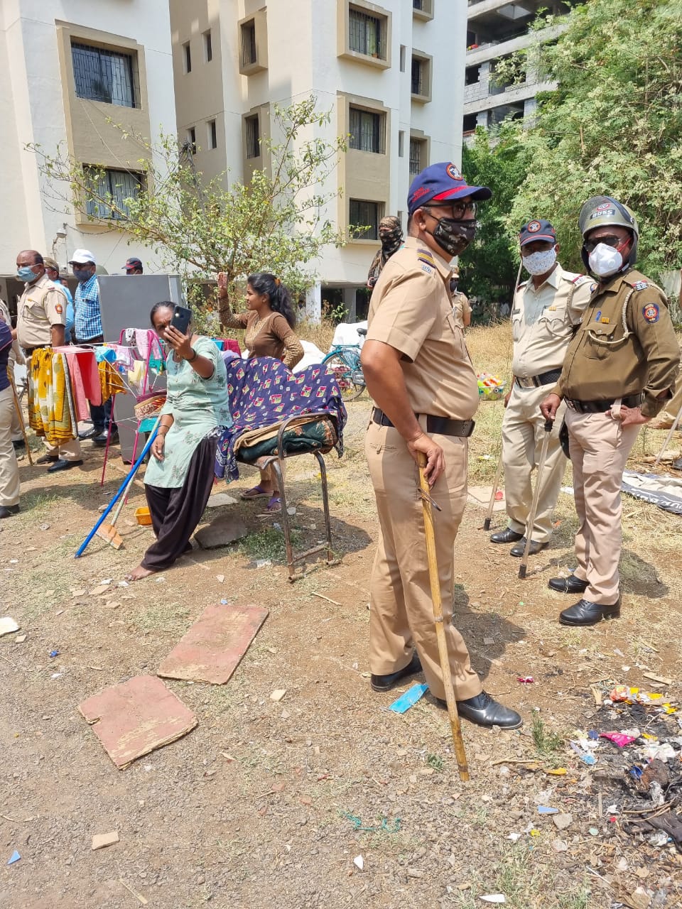 'ड' क्षेत्रीय कार्यालय अंतर्गत प्रभाग क्रमांक 25 येथील वाकड येथे अनधिकृत पत्राशेडवर कारवाई