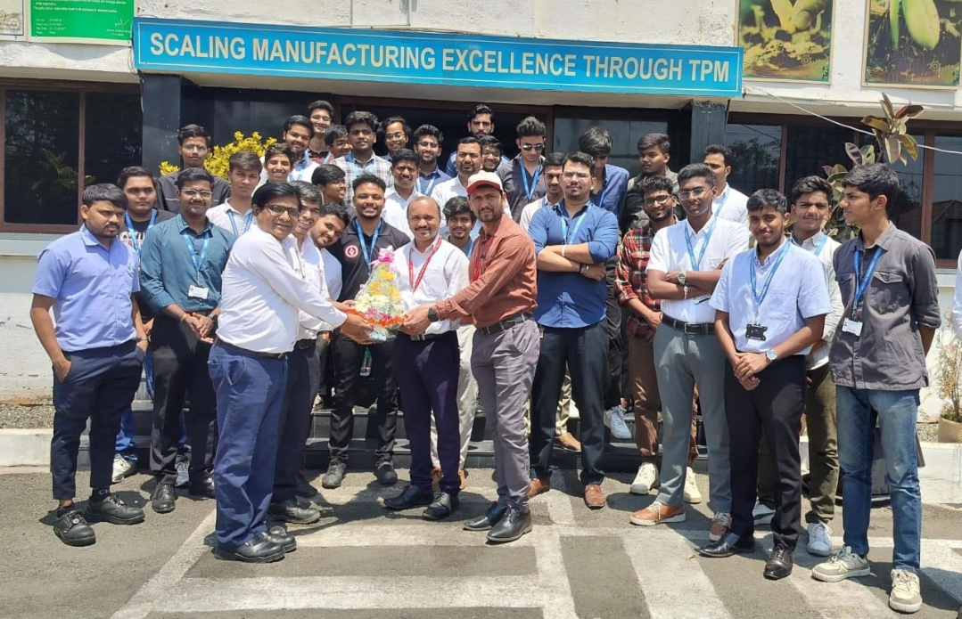 *सिंबायोसिस स्किल्स अँड प्रोफेशनल युनिव्हर्सिटीच्या विद्यार्थ्यांचा कल्याणी टेक्नोफोर्ज लिमिटेडला औद्योगिक दौरा*