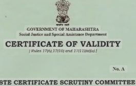 *समता पंधरवड्यानिमित्त जात पडताळणीचे अर्ज दाखल करण्यास ३० एप्रिलपर्यंत मुदतवाढ*