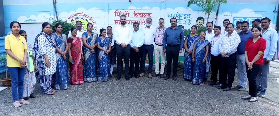 *दापोडीतील शून्य कचरा प्रकल्पाचे आयुक्त शेखर सिंह यांच्या हस्ते उद्घाटन*