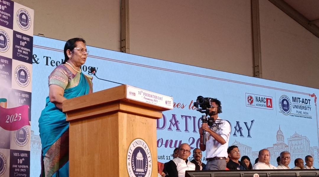 विद्यार्थ्यांनो मराठी शिकण्याचा प्रयत्न करा डाॅ.निलम गोऱ्हेः 'एमआयटी एडीटी' विद्यापीठाचा १०वा स्थापना दिन उत्साहात साजरा