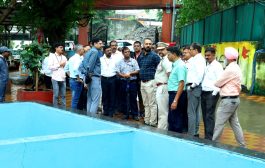 सकाळी ७ वाजता आयुक्त शेखर सिंह यांनी केली विसर्जन घाटांची पाहणी...