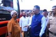 परिवहन मंत्री प्रताप सरनाईक यांची लोणावळा बसस्थानकाला भेट
