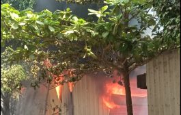 पिंपळे गुरव भाऊ नगर येथे डेकोरेशन गोडाऊनला भीषण आग