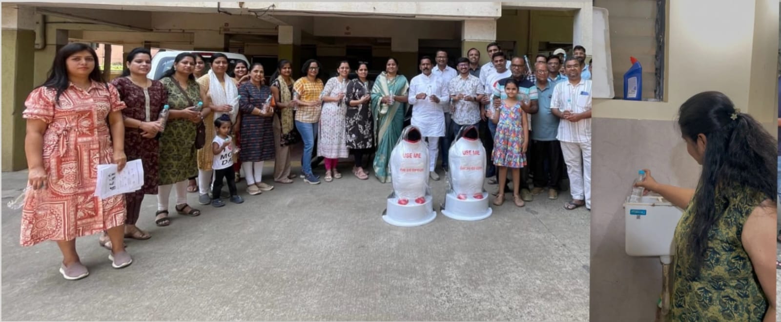 पाणी बचतीबाबत उन्नती सोशल फाउंडेशनचा पुढाकार  “फ्लश सेव्ह वॉटर अभियान”द्वारे एका सोसायटीतच दररोज ६४० लिटर पाणी बचत