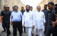 उपमुख्यमंत्री एकनाथ शिंदे यांनी केली मिसिंग लिंकचा कामाची पाहणी